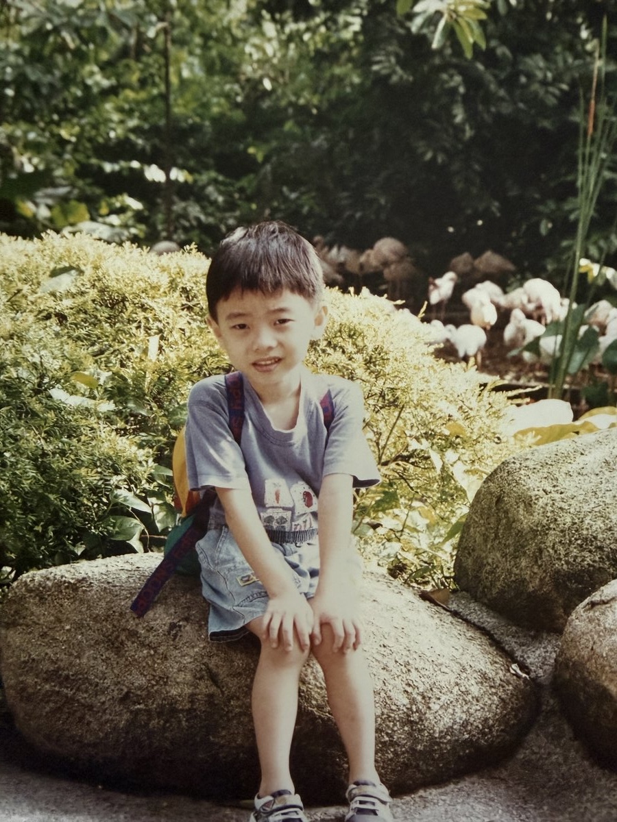Zhong Wei as a child